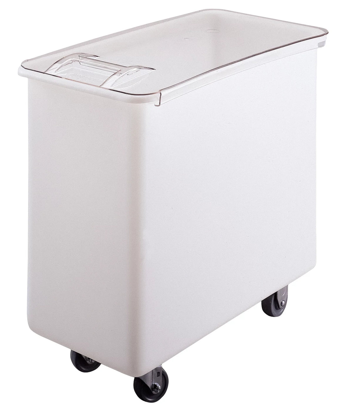 Cambro IB36148 34 gallon white mobile ingredient bin with sliding lid