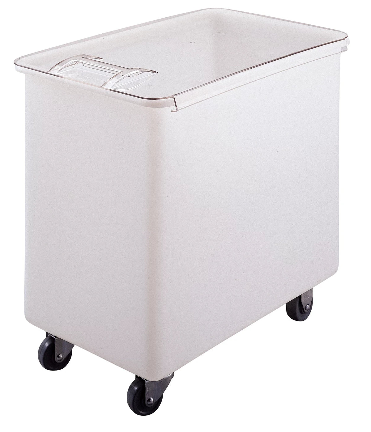 Cambro IB44148 42.5 gallon white mobile ingredient bin with sliding lid