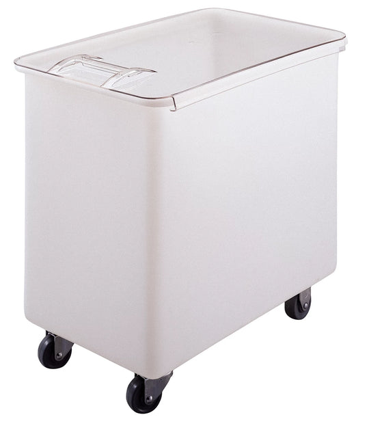 Cambro IB44148 42.5 gallon white mobile ingredient bin with sliding lid