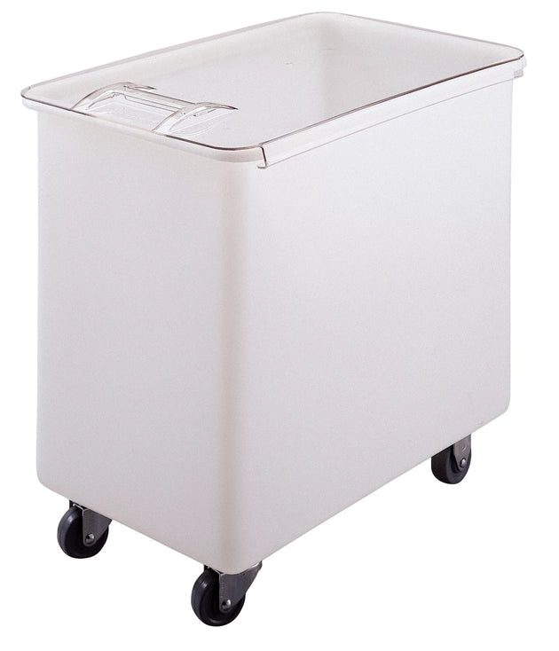 Cambro IB44148 42.5 gallon white mobile ingredient bin with sliding lid