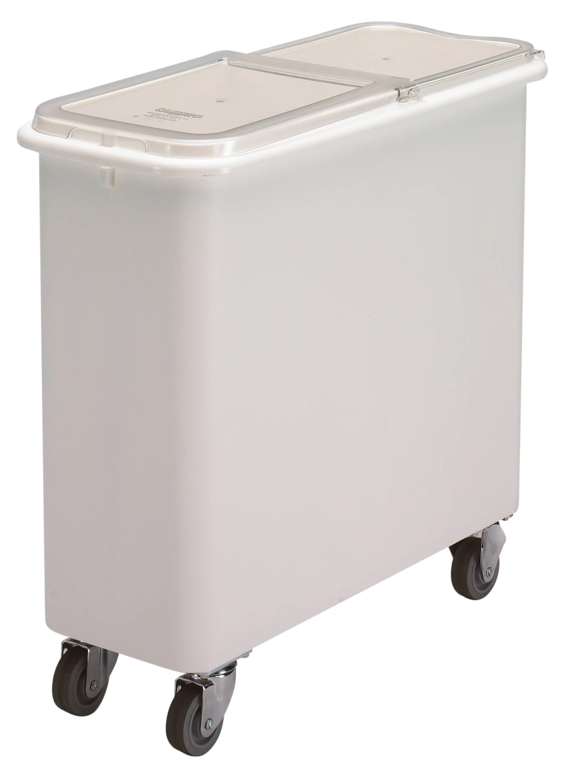 Cambro IBSF27148 27 gallon white flat top mobile ingredient bin