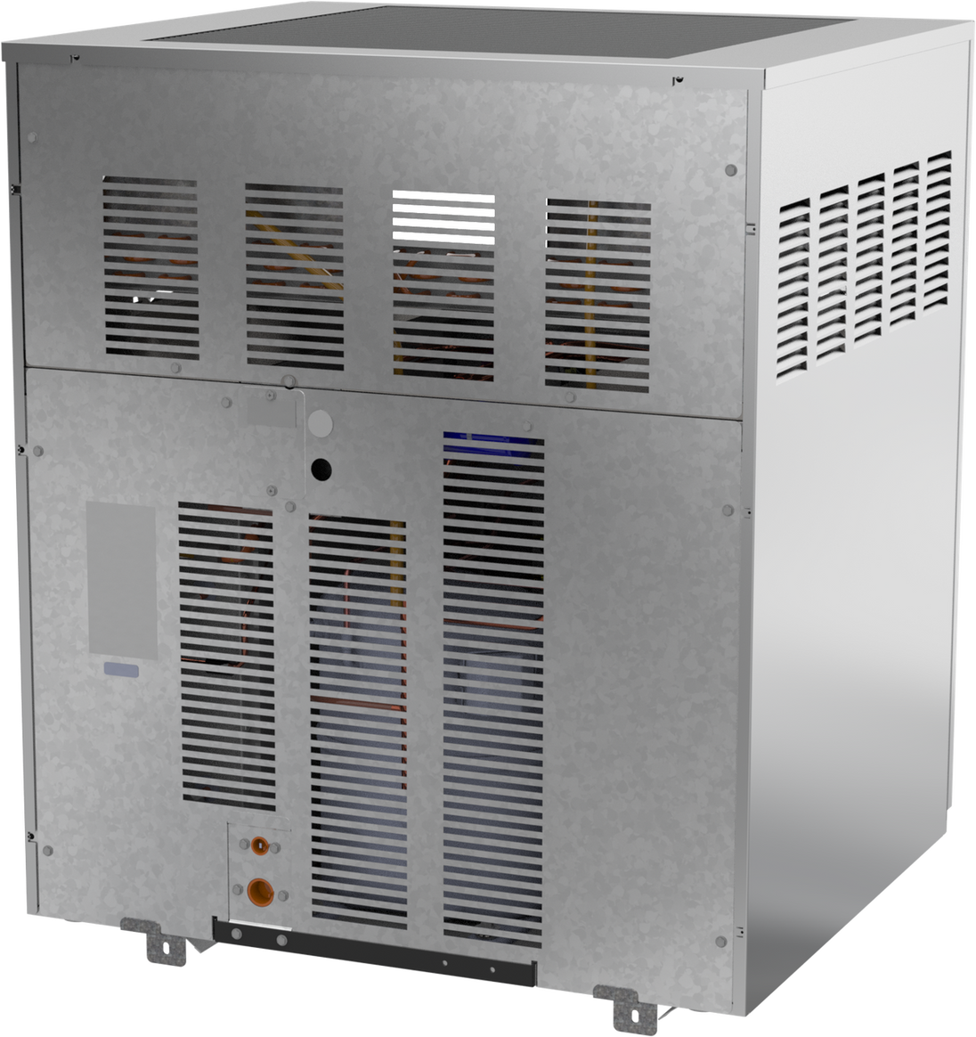 Ice-O-Matic ICE1506HT49 half cube ice machine, rear left view