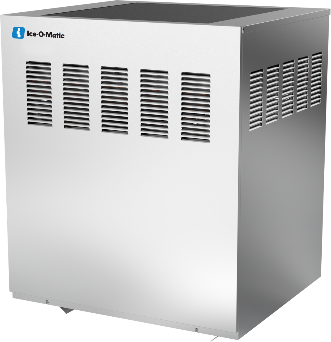 Ice-O-Matic ICE1506HT49 half cube ice machine, right angle view