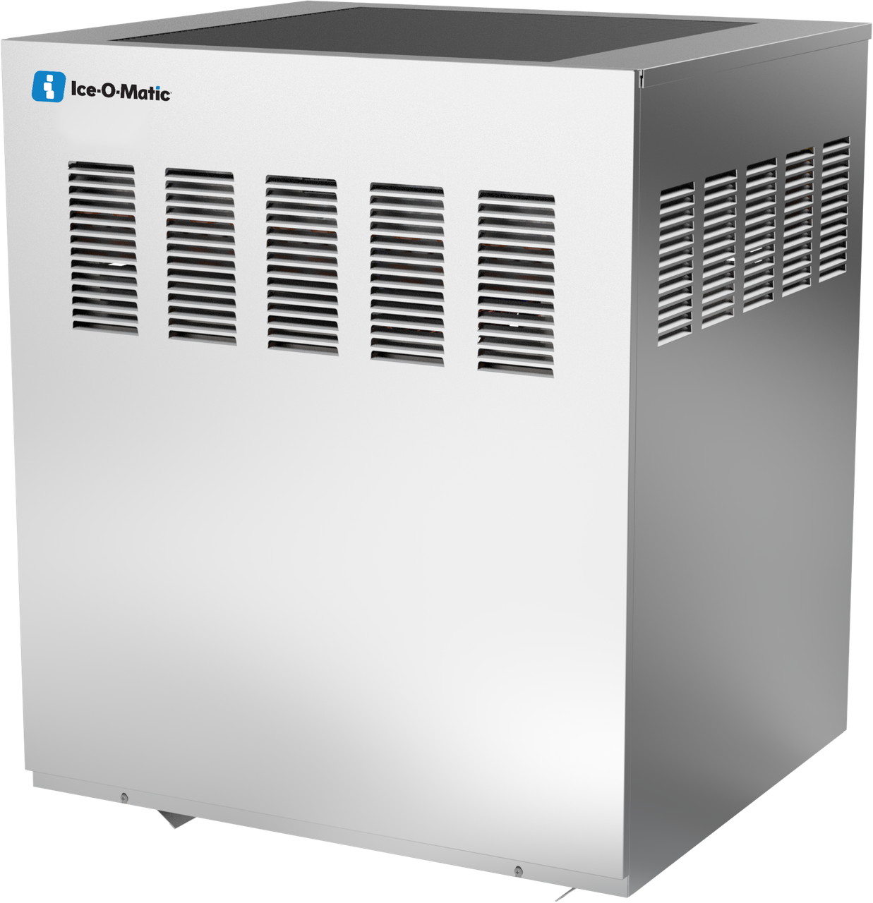 Ice-O-Matic ICE1506HT49 half cube ice machine, right angle view