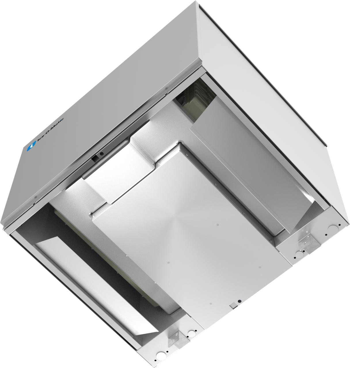 Ice-O-Matic ICE1506HR49 half cube ice machine, bottom view