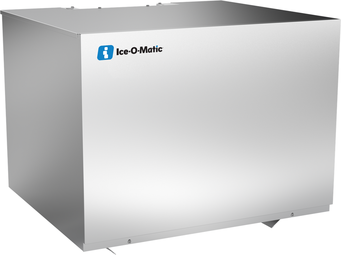 Ice-O-Matic ICE1506HR49 half cube ice machine, left angle view