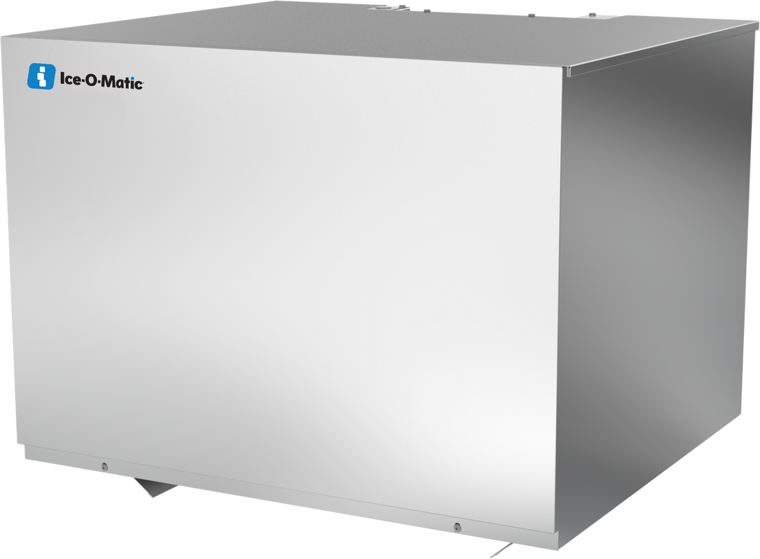 Ice-O-Matic ICE1506HR49 half cube ice machine, right angle view