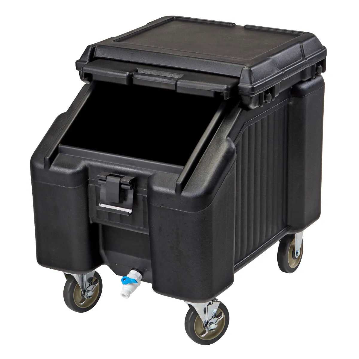 Cambro ICS100L110 100 lb SlidingLid ice caddy black