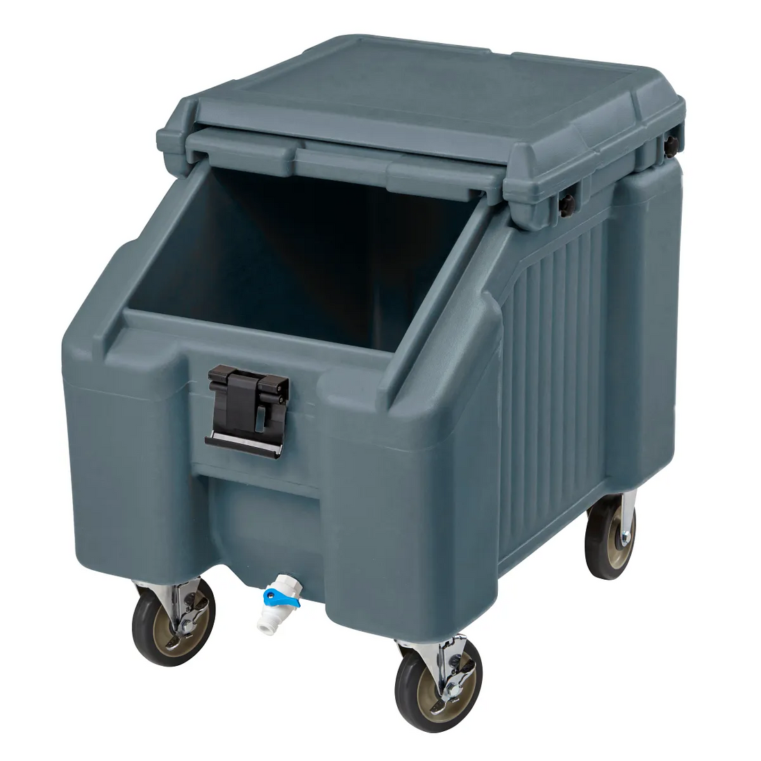 Cambro ICS100L191 100 lb SlidingLid ice caddy granite gray