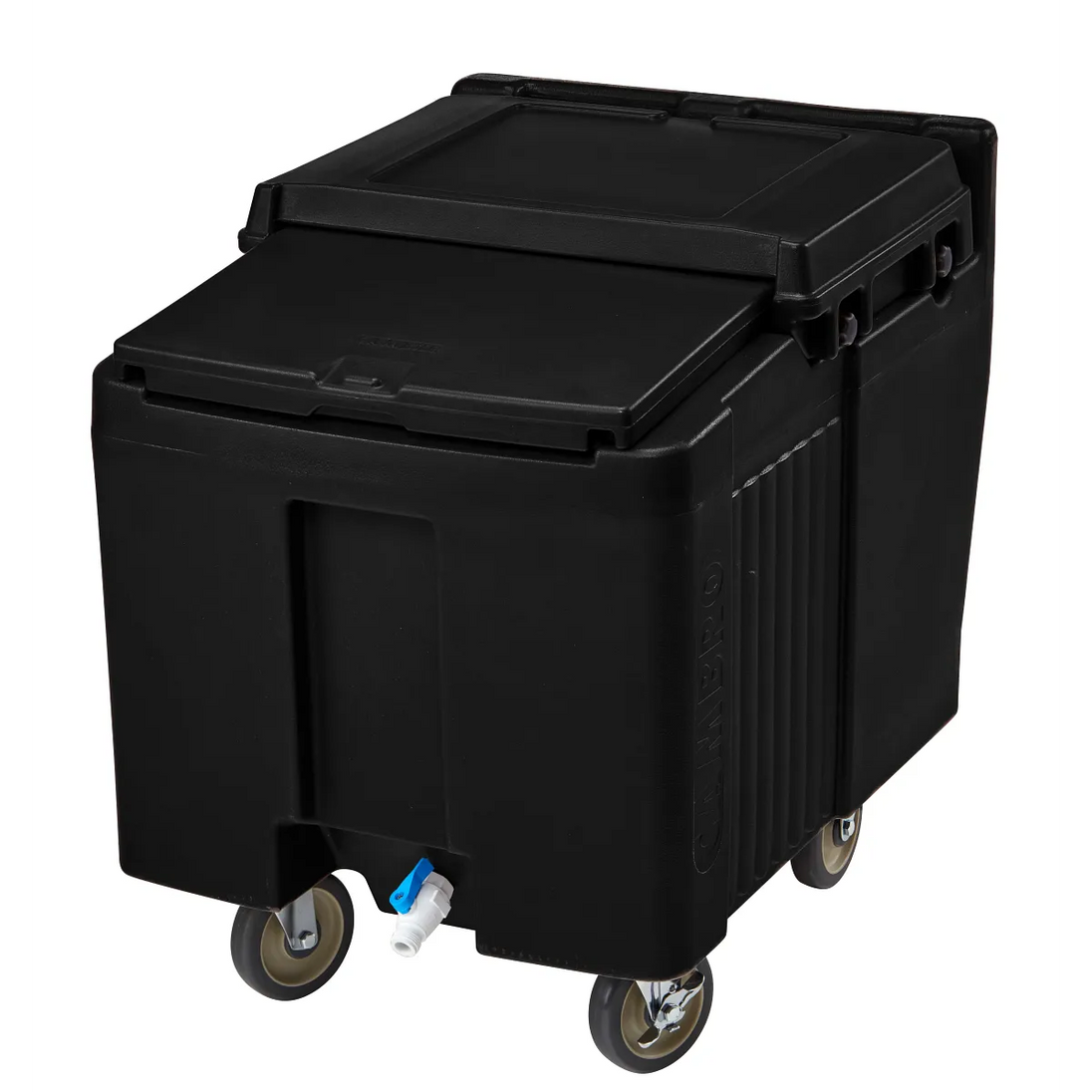 Cambro ICS125L110 125 lb SlidingLid ice caddy black