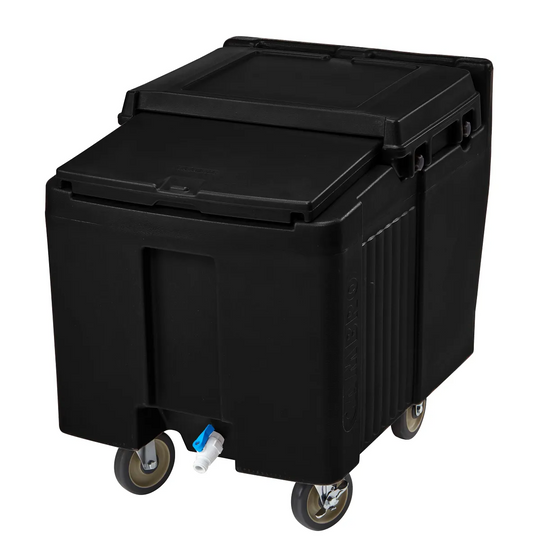 Cambro ICS125L110 125 lb SlidingLid ice caddy black