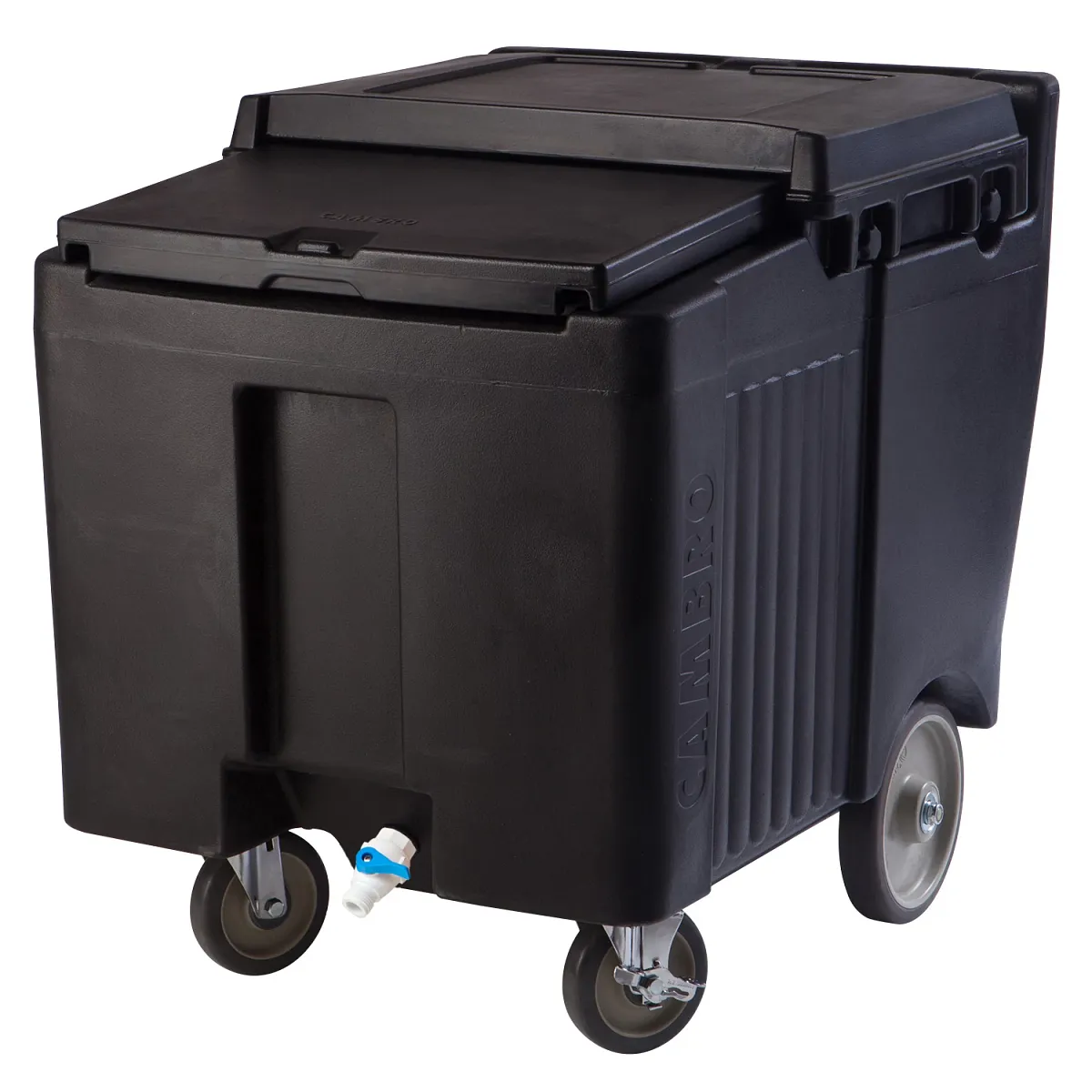 Cambro ICS125LB110 125 lb SlidingLid ice caddy black