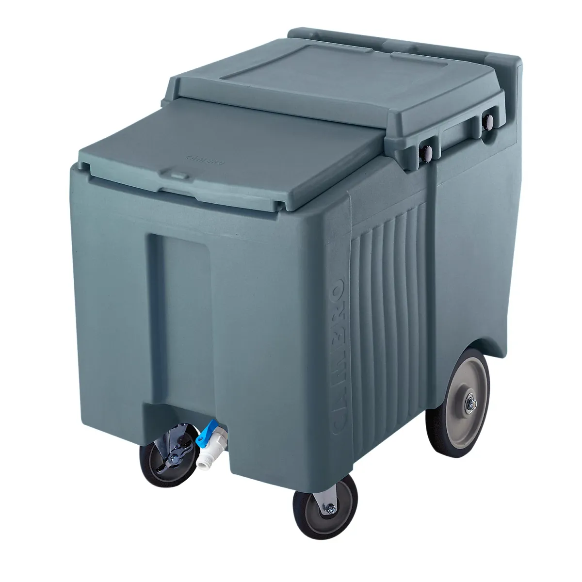 Cambro ICS125LB191 125 lb SlidingLid ice caddy granite gray