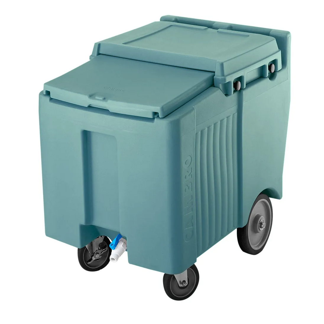 Cambro ICS125LB401 125 lb SlidingLid ice caddy slate blue