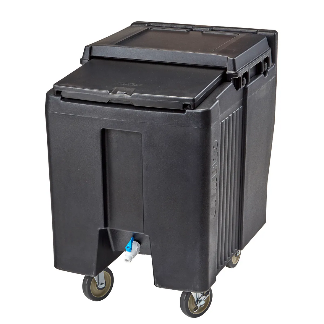 Cambro ICS125T110 125 lb SlidingLid ice caddy black