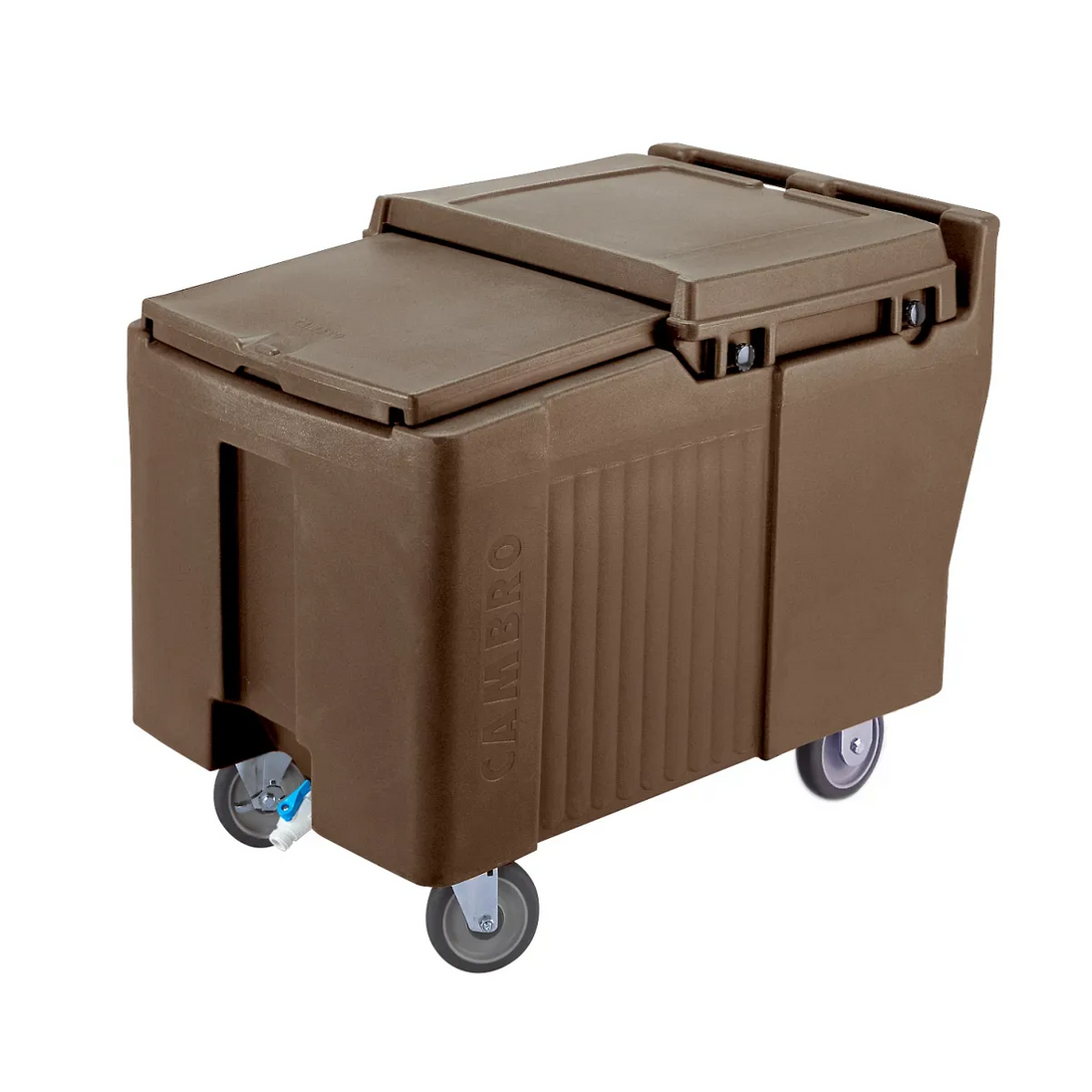 Cambro ICS175L131 175 lb SlidingLid ice caddy dark brown