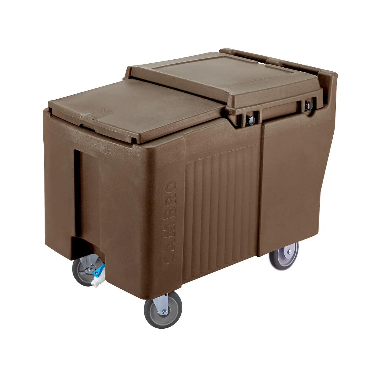 Cambro ICS175L131 175 lb SlidingLid ice caddy dark brown