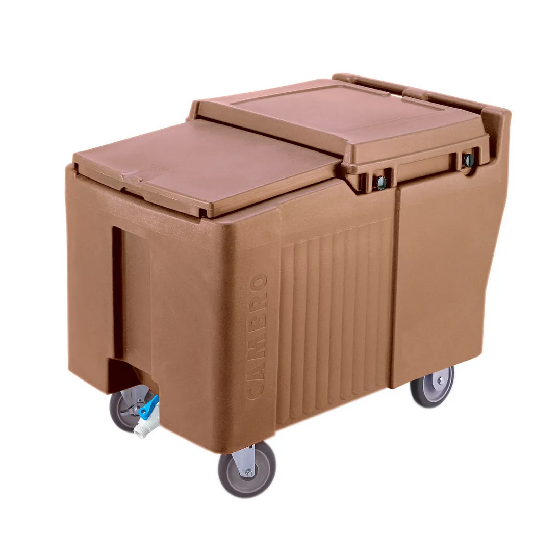 Cambro ICS175L157 175 lb SlidingLid ice caddy coffee beige