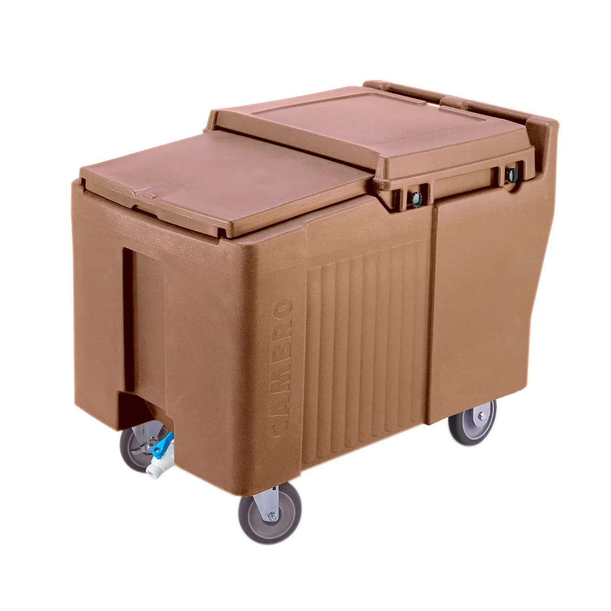 Cambro ICS175L157 175 lb SlidingLid ice caddy coffee beige