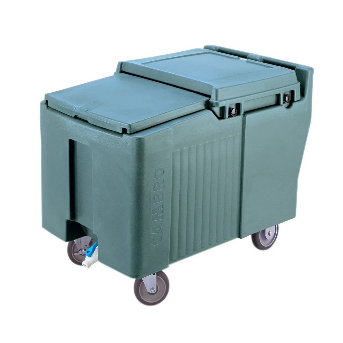 Cambro ICS175L401 175 lb SlidingLid ice caddy slate blue