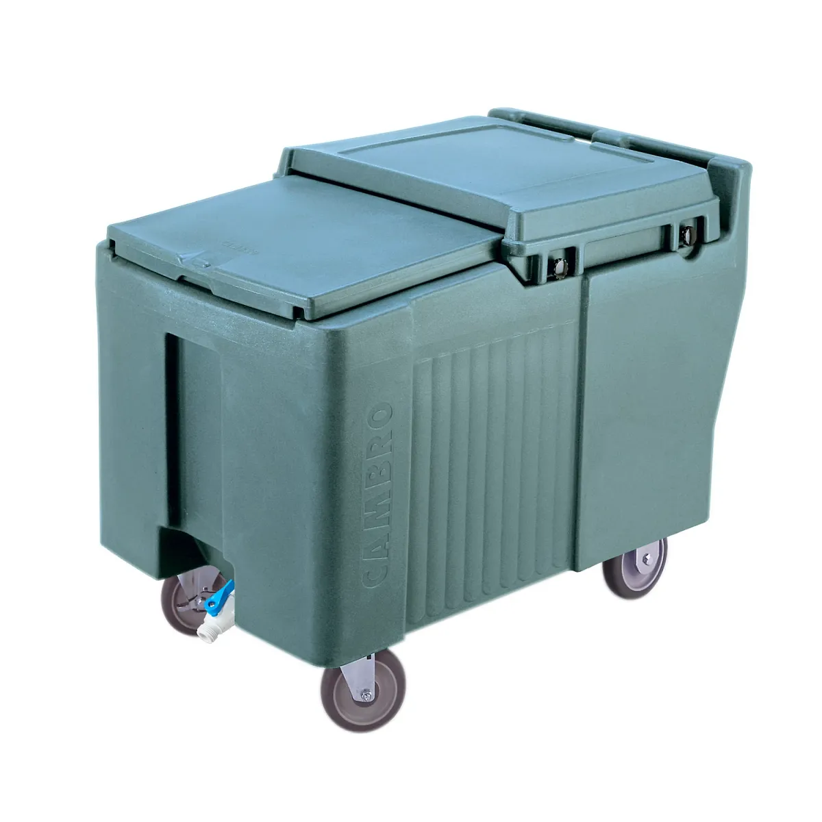 Cambro ICS175L401 175 lb SlidingLid ice caddy slate blue