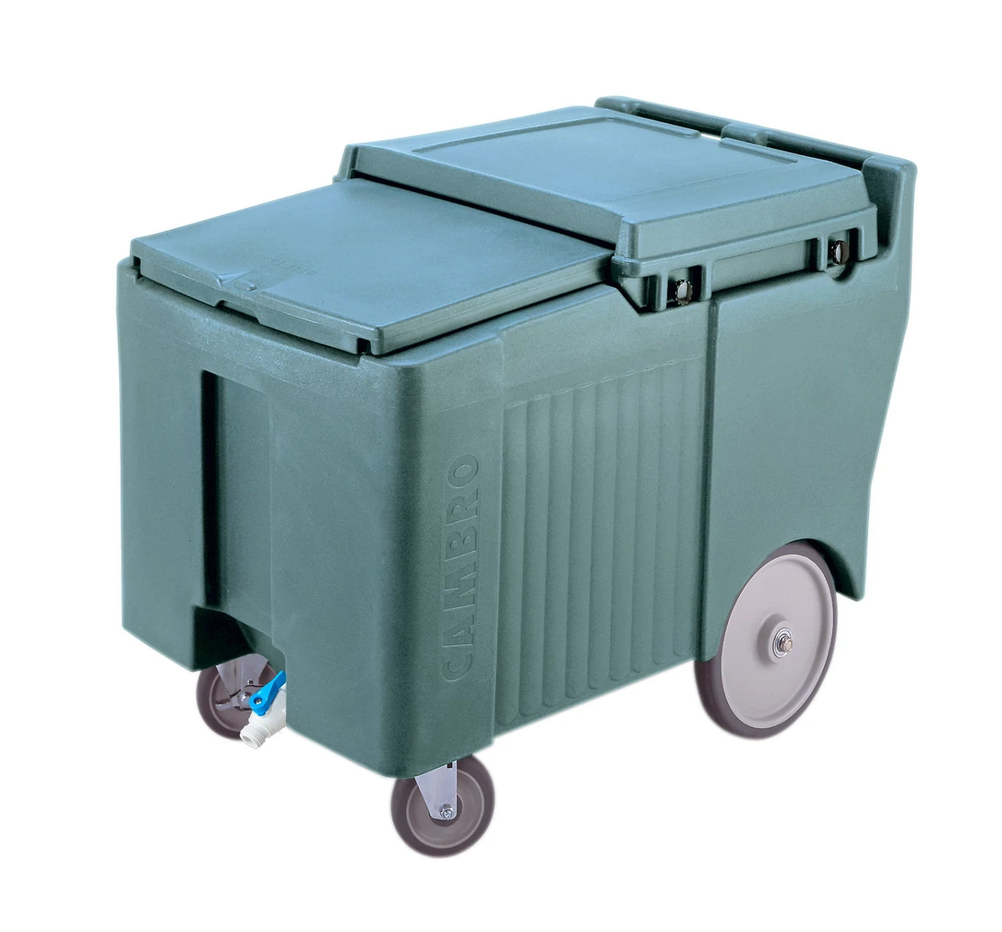 Cambro ICS175LB401 175 lb SlidingLid ice caddy slate blue