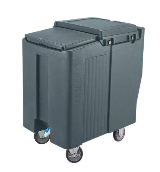 Cambro ICS175T191 175 lb SlidingLid ice caddy granite gray