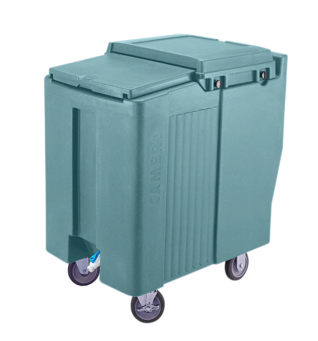 Cambro ICS175T401 175 lb SlidingLid ice caddy slate blue