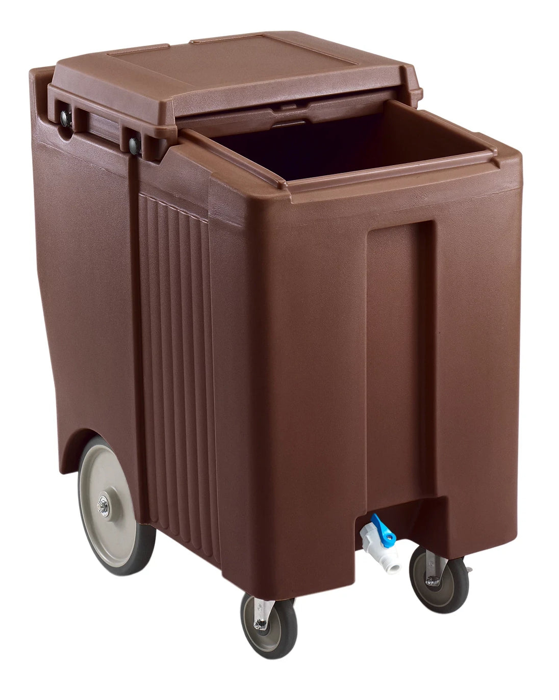 Cambro ICS175TB131 175 lb SlidingLid ice caddy dark brown
