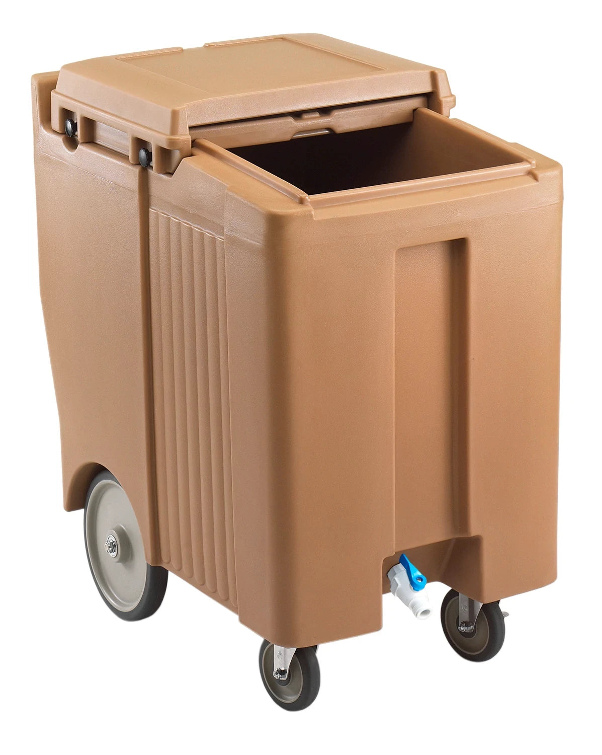 Cambro ICS175TB157 175 lb SlidingLid ice caddy coffee beige