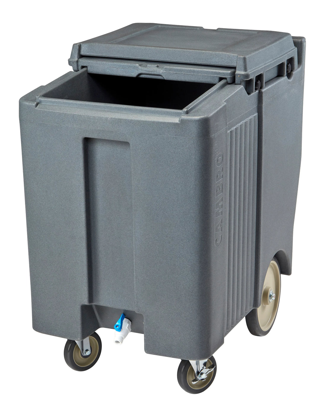 Cambro ICS175TB191 175 lb SlidingLid ice caddy granite gray