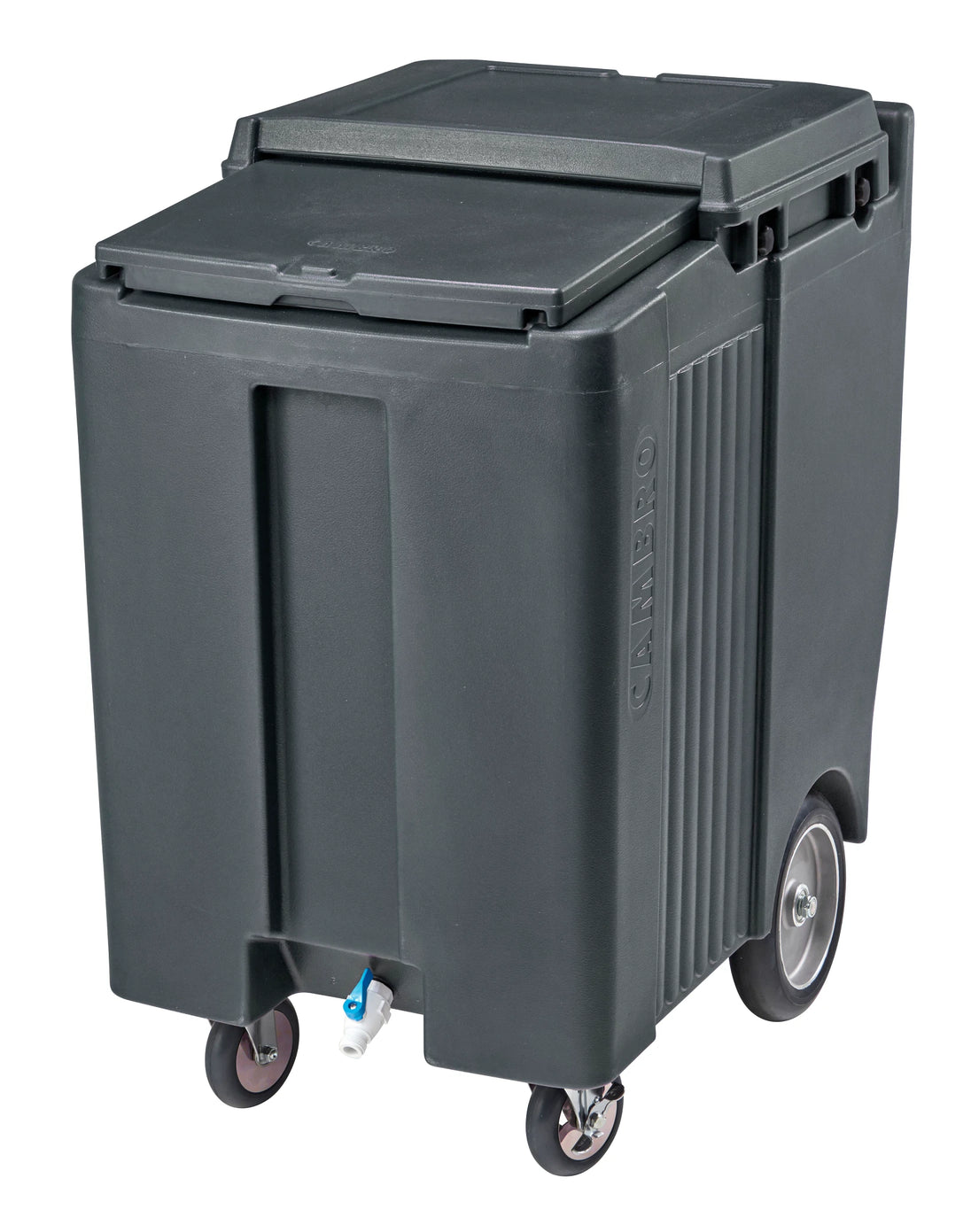 Cambro ICS200TB191 200 lb SlidingLid ice caddy granite gray
