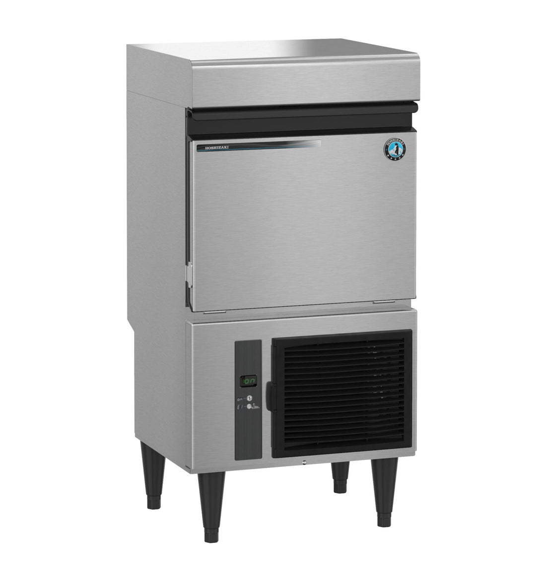 Hoshizaki IM-50BAA-LM air-cooled square cube ice machine with built-in storage bin