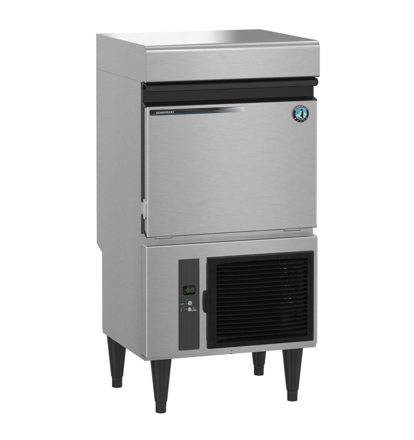 Hoshizaki IM-50BAA-LM air-cooled square cube ice machine with built-in storage bin