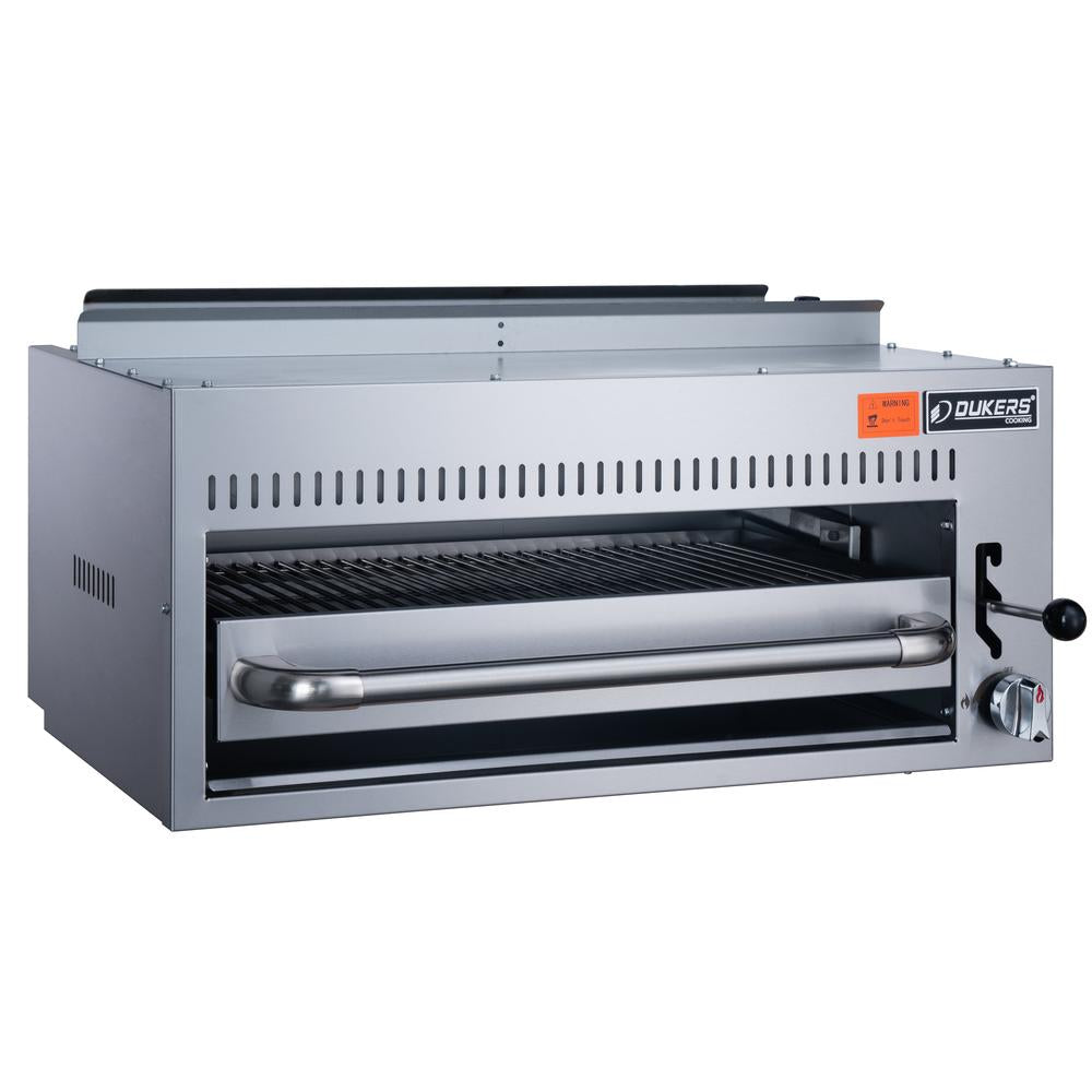 Dukers DCSB36 gas salamander broiler, detail view