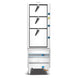 DCSC36 steam cabinet angled view showing stainless steel body and stacked compartments