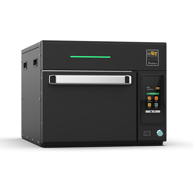 Pratica Fit ST speed oven in black, right side view