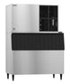 Hoshizaki KM-1301S series crescent cube ice machine on a B-900SF storage bin