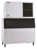Hoshizaki KM-1301SAJ crescent cube ice machine on a B-900 storage bin