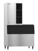 Hoshizaki KM-1340MAJ crescent cube ice machine on a B-900SF storage bin