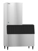 Hoshizaki KM-1340MWJ crescent cube ice machine on a B-900SF storage bin