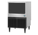 Hoshizaki KM-161BWJ ice maker with bin, left side view