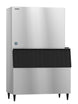 Hoshizaki KM-1900SWJ ice machine head shown on a B-900SF storage bin