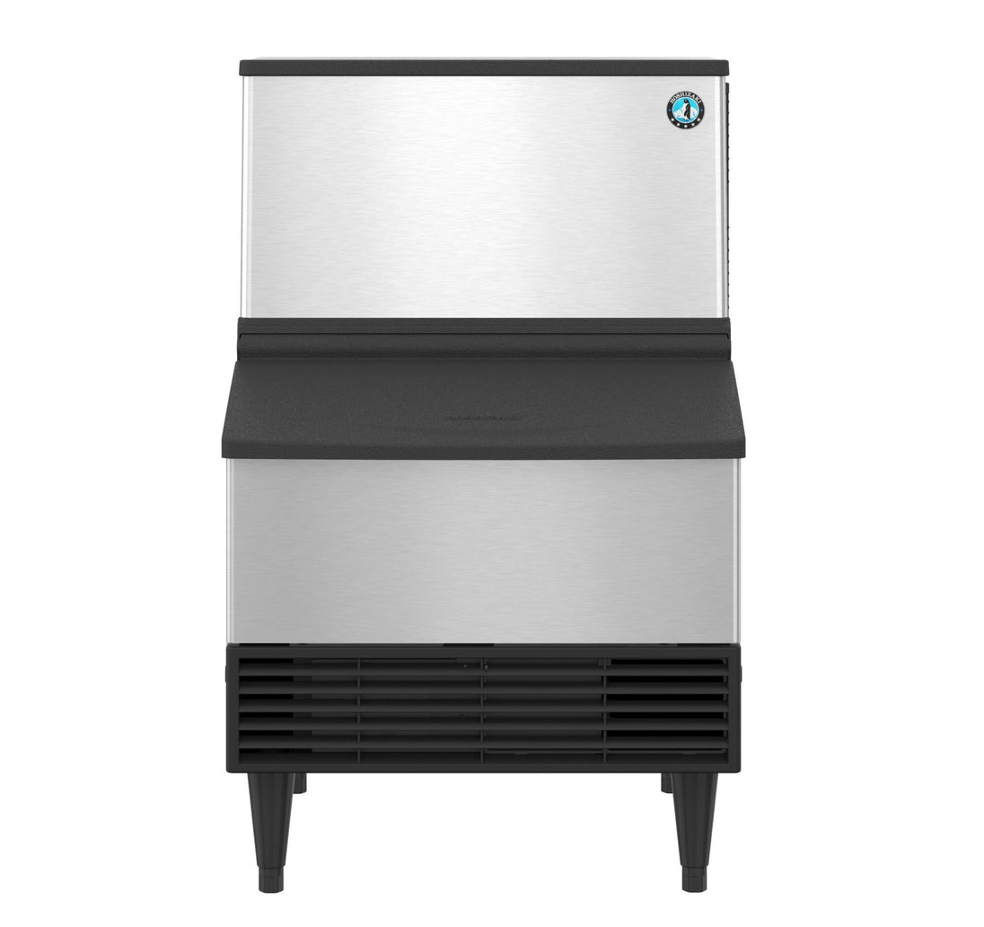Hoshizaki KM-231BAJ ice maker with bin, front view