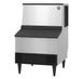 Hoshizaki KM-231BAJ ice maker with bin, left side view