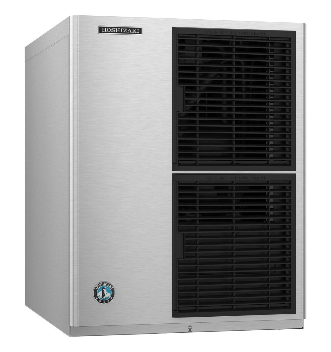 Hoshizaki KM-322MAK 22 inch air-cooled crescent cube modular ice machine head, right view