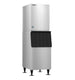 Hoshizaki KM-520MRJZ remote-cooled crescent cube ice machine head on a B-300SF bin