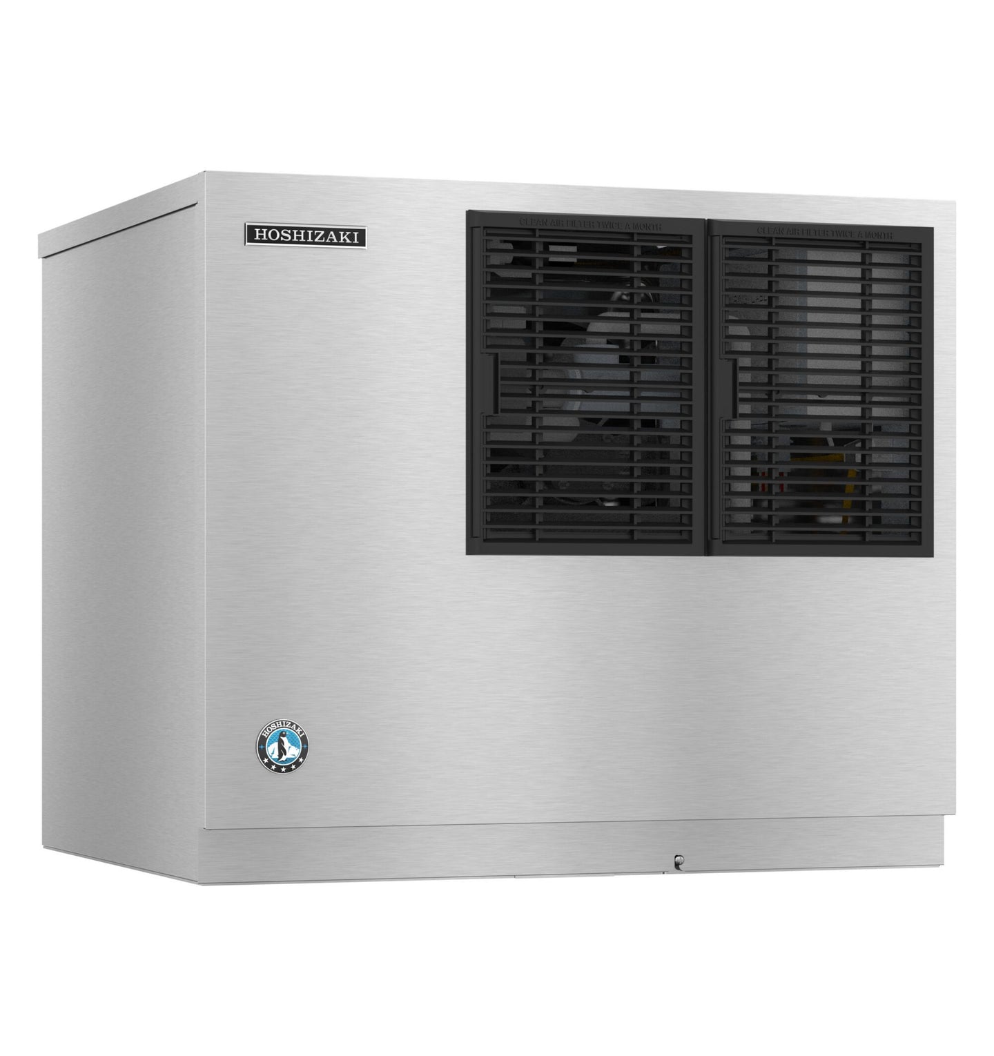 Hoshizaki KM-730MAK 30 inch air-cooled crescent cube modular ice machine head, right view