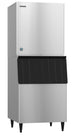 Hoshizaki KM-901MWJ ice machine head shown on a B-500SF storage bin