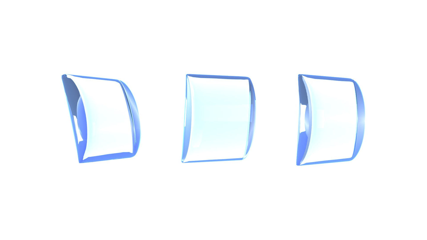 Crescent cube ice produced by the Hoshizaki KM-1100MRJZ